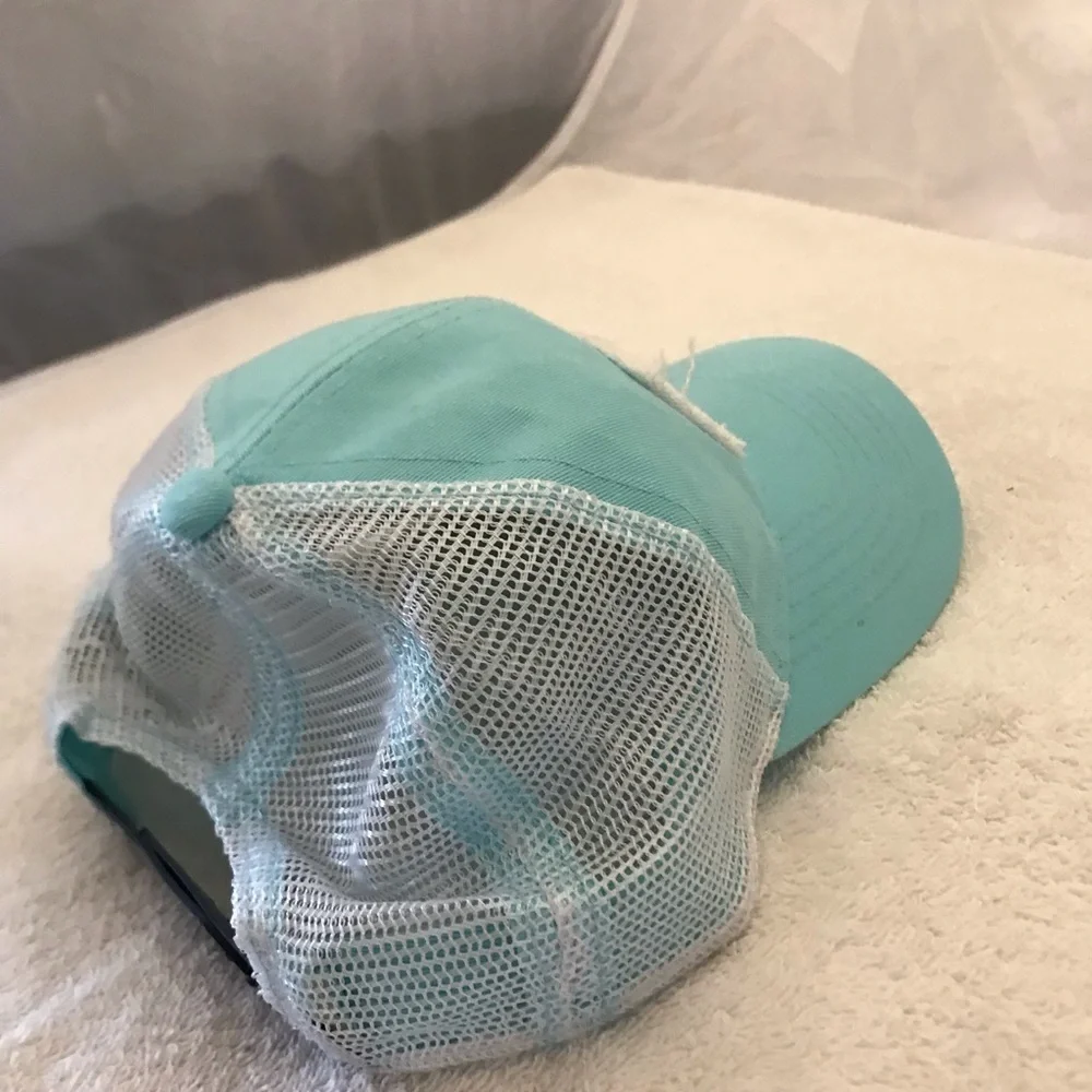 Rural King Headwear Women's American Flag Aqua SnapBack Adjustable Ball Cap